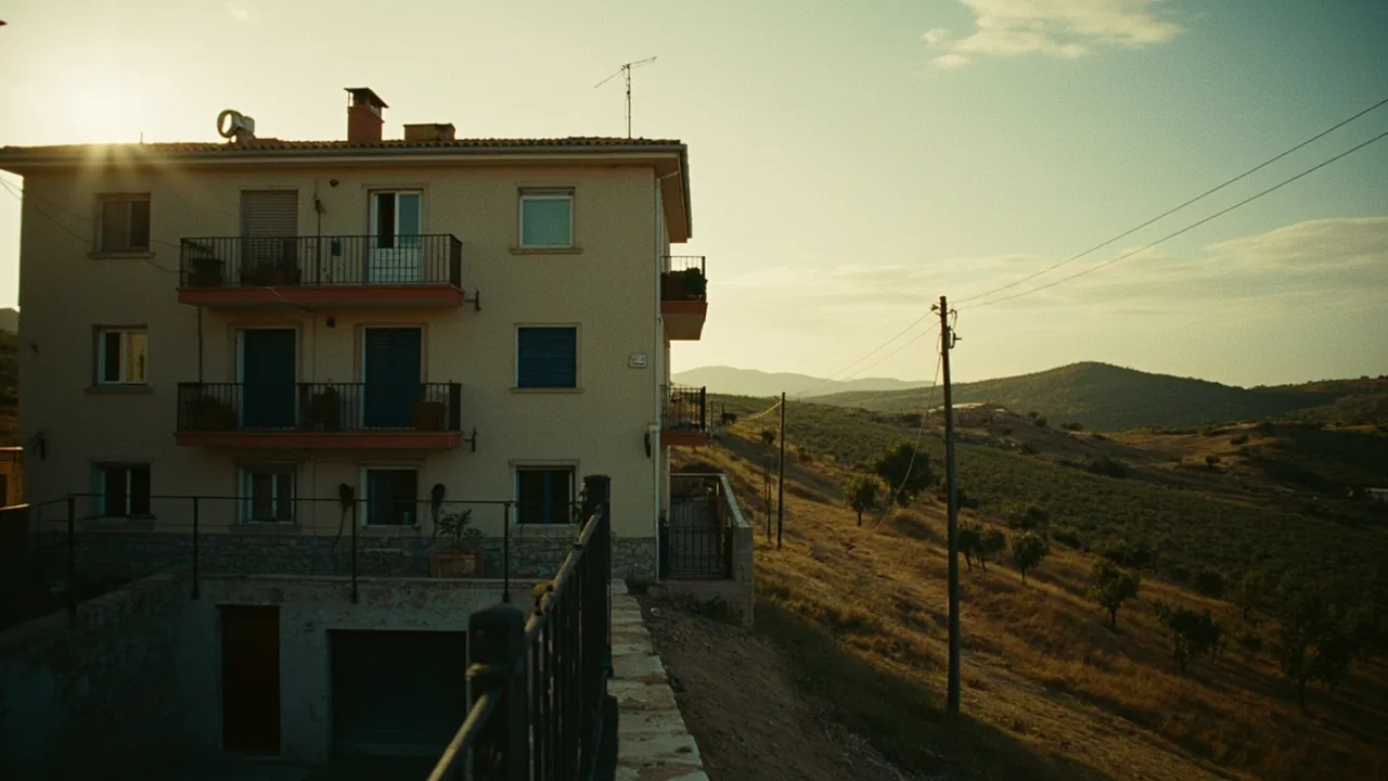 Tipos de proindiviso: edificio de viviendas, garaje y finca rústica en un paisaje español